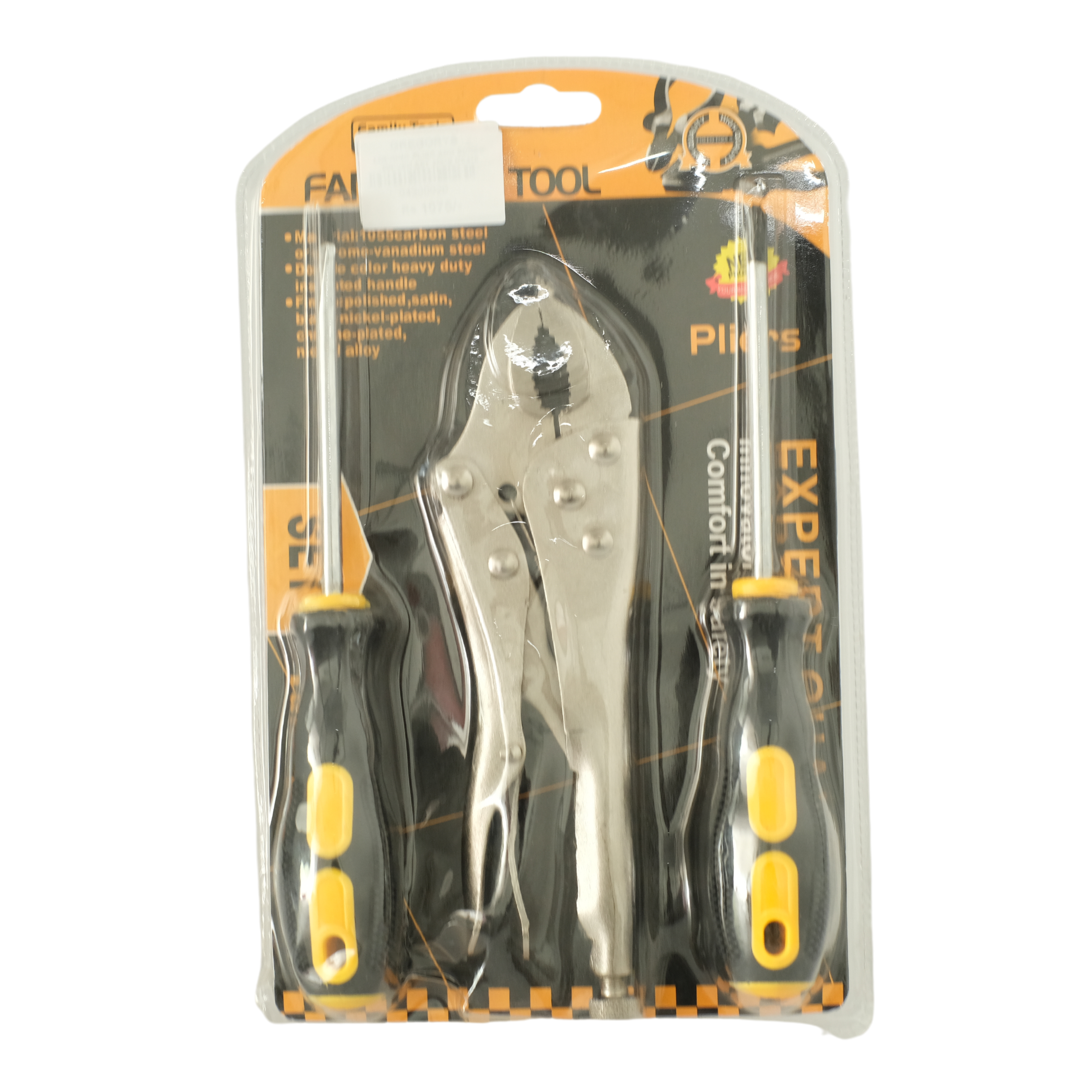 FREED - LOCKING PLIER AND SCREW DRIVER SET 3 PCS